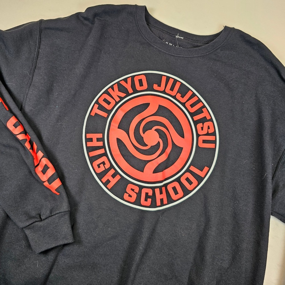 BoxLunch Jujutsu Kaisen Tokyo Jujutsu High School Sweatshirt Black XL NWT